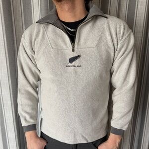 New Zealand Quarter Zip Sweater